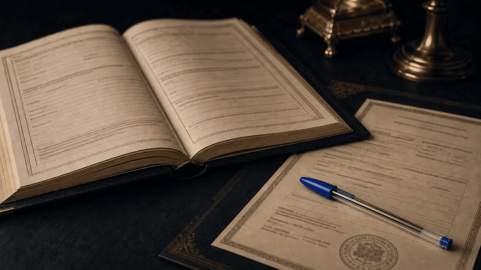 matricula e livro de registro de imoveis com carimbo oficial